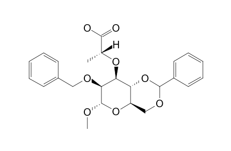 METHYL_2-O-BENZYL-4,6-BENZYLIDENE3-O-[(S)]-1-CARBOXYETHYL]-ALPHA-D-MANNOPYRANOSIDE