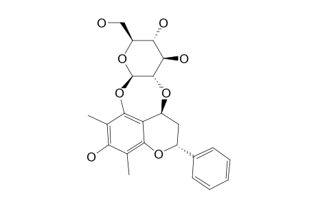 PNEUMATOPTERIN-D;(2S,4R)-5-BETA-D-GLUCOPYRANOSYLOX-7-HYDROXY-6,8-DIMETHYL-4,2''-OXOFLAVAN
