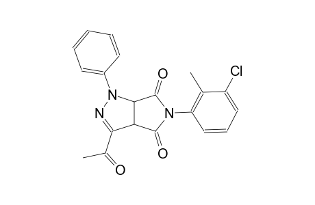 3-acetyl-5-(3-chloro-2-methylphenyl)-1-phenyl-3a,6a-dihydropyrrolo[3,4-c]pyrazole-4,6(1H,5H)-dione