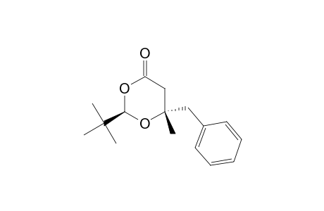 2R,6S-2-(t-Butyl)-6-benzyl-6-methyl-1,3-dioxan-4-one