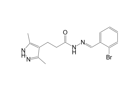 1H-pyrazole-4-propanoic acid, 3,5-dimethyl-, 2-[(E)-(2-bromophenyl)methylidene]hydrazide