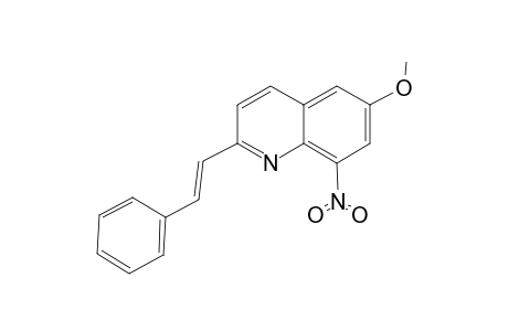 6-Methoxy-8-nitro-2-[(E)-2-phenylethenyl]quinoline