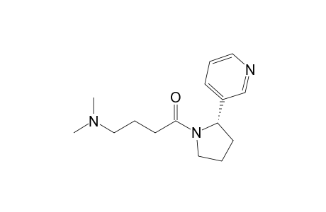 Pyrrolidine, 1-[4-(dimethylamino)-1-oxobutyl]-2-(3-pyridinyl)-, (S)-