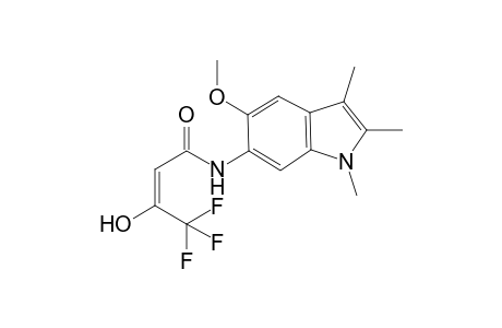 2-Butenamide, 4,4,4-trifluoro-3-hydroxy-N-(5-methoxy-1,2,3-trimethyl-1H-indol-6-yl)-