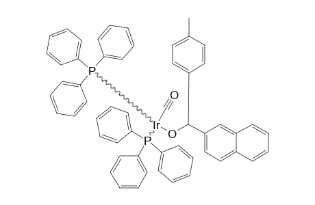 TRANS-CARBONYL-[(2-NAPHTHYL)-(PARA-TOLYL)-METHOXY]-BIS-(TRIPHENYLPHOSPHINE)-RHODIUM-(I)