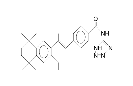 1-(4-Tetrazolylaminocarbonyl-phenyl)-trans-2-(7-ethyl-1,1,4,4-tetramethyl)-6-tetralinyl)-propene