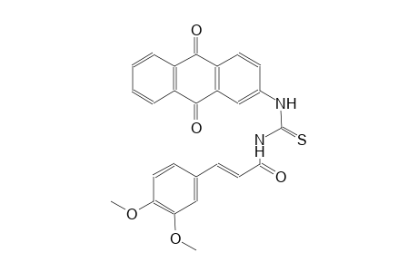 N-[(2E)-3-(3,4-dimethoxyphenyl)-2-propenoyl]-N'-(9,10-dioxo-9,10-dihydro-2-anthracenyl)thiourea