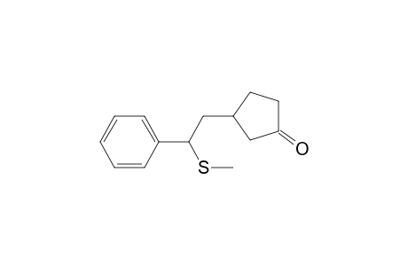 3-[2-(Methylthio)-2-phenylethyl]cyclopentanone