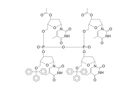 P,P'-BIS(5'-O-TRITYLDEOXYTHYMIDIN-3'-YL)-P,P'-BIS(3'-O-ACETYLDEOXYTHYMIDIN-5'-YL)PYROPHOSPHATE