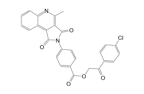 2-(4-chlorophenyl)-2-oxoethyl 4-(4-methyl-1,3-dioxo-1,3-dihydro-2H-pyrrolo[3,4-c]quinolin-2-yl)benzoate