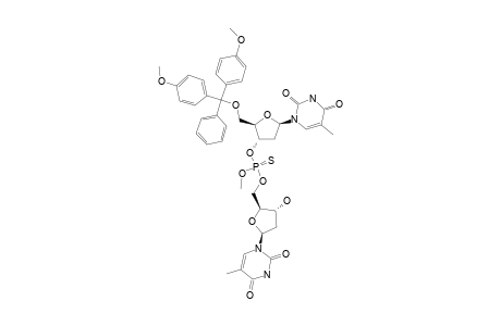 (R(P))-5'-O-(PARA,PARA'-DIMETHOXYTRITYL)-THYMIDIN-3'-YL-METHYL-THYMIDIN-5'-YL-PHOSPHOROTHIOATE