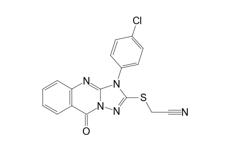 2-[[3-(4-chlorophenyl)-9-keto-[1,2,4]triazolo[5,1-b]quinazolin-2-yl]thio]acetonitrile