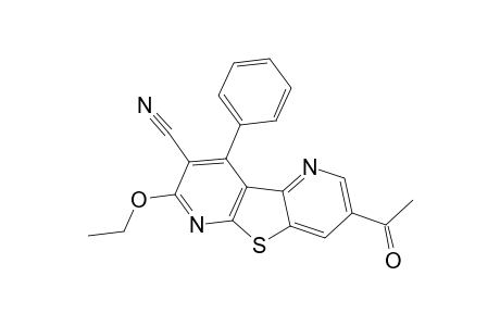 3-ACETYL-8-CYANO-7-ETHOXY-9-PHENYLTHIENO-[2,3-B:4,5-B']-DIPYRIDINE