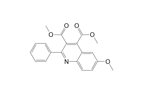 3,4-Quinolinedicarboxylic acid, 6-methoxy-2-phenyl-, dimethyl ester