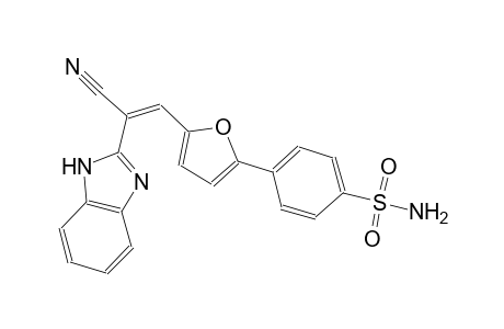 benzenesulfonamide, 4-[5-[(Z)-2-(1H-benzimidazol-2-yl)-2-cyanoethenyl]-2-furanyl]-