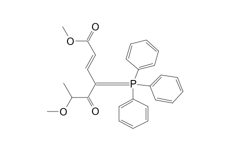 (E)-5-keto-6-methoxy-4-tri(phenyl)phosphoranylidene-hept-2-enoic acid methyl ester