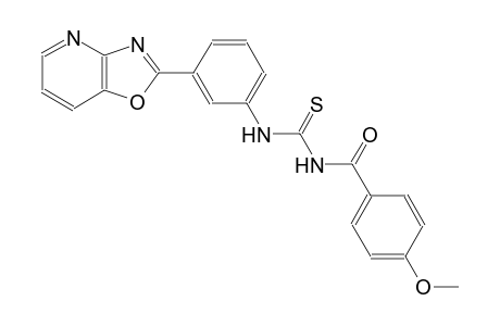 N-(4-methoxybenzoyl)-N'-(3-[1,3]oxazolo[4,5-b]pyridin-2-ylphenyl)thiourea