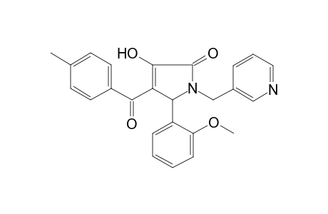 3-Hydroxy-5-(2-methoxy-phenyl)-4-(4-methyl-benzoyl)-1-pyridin-3-ylmethyl-1,5-dihydro-pyrrol-2-one