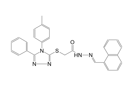 acetic acid, [[4-(4-methylphenyl)-5-phenyl-4H-1,2,4-triazol-3-yl]thio]-, 2-[(E)-1-naphthalenylmethylidene]hydrazide