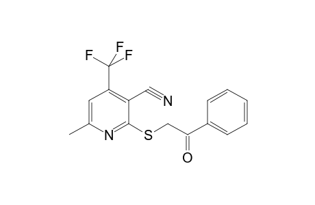 6-Methyl-2-[(2-oxo-2-phenylethyl)sulfanyl]-4-(trifluoromethyl)nicotinonitrile
