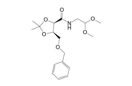 (4R,5R)-5-Benzyloxymethyl-2,2-dimethyl[1,3]dioxolane-4-carboxylic acid (2,2-dimethoxyethyl)amide