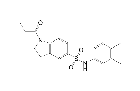 N-(3,4-dimethylphenyl)-1-propionyl-5-indolinesulfonamide