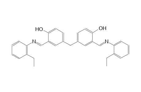 (E)-4,4'-methylenebis(2-((E)-((2-ethylphenyl)imino)methyl)phenol)