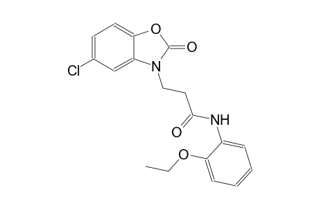 3-(5-chloro-2-oxo-1,3-benzoxazol-3(2H)-yl)-N-(2-ethoxyphenyl)propanamide