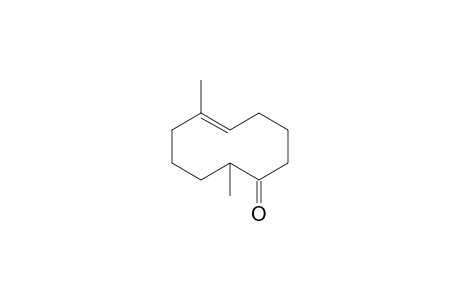 2-Methyl-E-6-methylcyclodec-6-enone