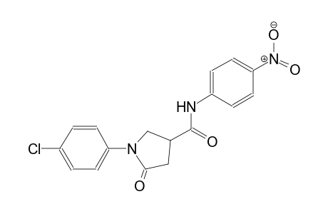 1-(4-chlorophenyl)-N-(4-nitrophenyl)-5-oxo-3-pyrrolidinecarboxamide