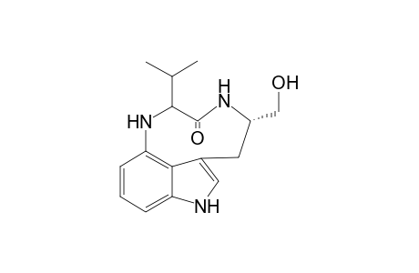 (-)-N(13)-Desmethylindolactam V
