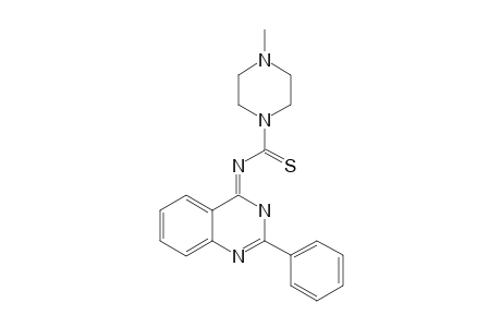 4-METHYLPIPERAZINE-1-CARBOTHIOIC-ACID-(2-PHENYL-3H-QUINAZOLIN-4-YLIDENE)-AMIDE