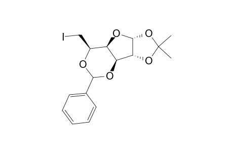 .beta.-L-Idofuranose, 6-deoxy-6-iodo-1,2-O-(1-methylethylidene)-3,5-O-(phenylmethylene)-