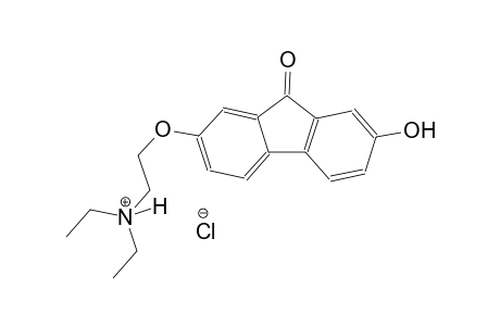 N,N-diethyl-2-[(7-hydroxy-9-oxo-9H-fluoren-2-yl)oxy]ethanaminium chloride