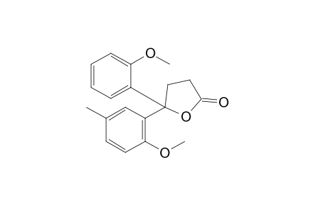 4-hydroxy-4-(6-methoxy-m-tolyl)-4-(o-methoxyphenyl)butyric acid, gamma-lactone