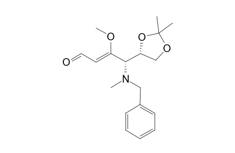4-[N-Benzyl-N-methylamino]-4-(2',2'-dimethyl-[1,3]-dioxolan-4'-yl)-3-methoxybut-2-enal