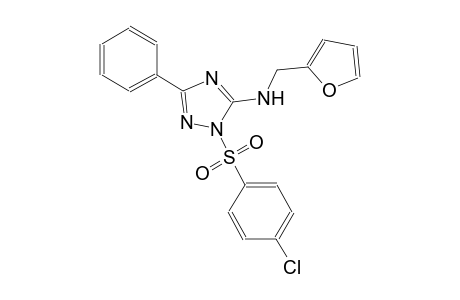 1H-1,2,4-triazol-5-amine, 1-[(4-chlorophenyl)sulfonyl]-N-(2-furanylmethyl)-3-phenyl-
