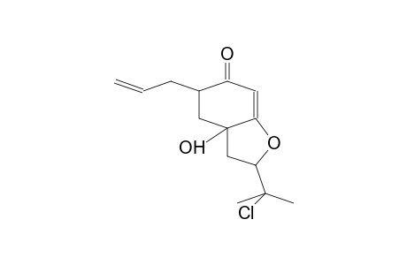 6(2H)-BENZOFURANONE, 2-(1-CHLORO-1-METHYLETHYL)-3,3a,4,5-TETRAHYDRO-3a-HYDROXY-5-(1-HYDROXY-1-METHYLETHYL)-5-(2-PROPENYL)-