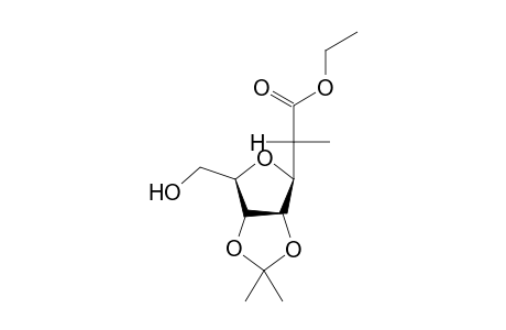 D-glycero-D-allo-Heptonic acid, 3,6-anhydro-2-deoxy-2-methyl-4,5-O-(1-methylethylidene)-, ethyl ester
