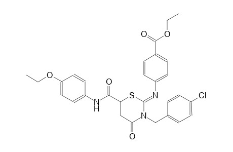 ethyl 4-({(2Z)-3-(4-chlorobenzyl)-6-[(4-ethoxyanilino)carbonyl]-4-oxotetrahydro-2H-1,3-thiazin-2-ylidene}amino)benzoate