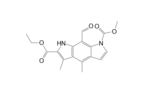 2-O-ethyl 7-O-methyl 8-formyl-3,4-dimethyl-1H-pyrrolo[3,2-f]indole-2,7-dicarboxylate
