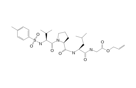 2-[[(2S)-4-methyl-2-[[(2S)-1-[(2S)-3-methyl-2-[(4-methylphenyl)sulfonylamino]butanoyl]pyrrolidine-2-carbonyl]amino]pentanoyl]amino]acetic acid allyl ester