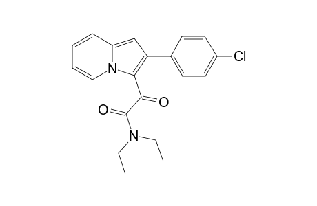 2-[2-(4-chlorophenyl)indolizin-3-yl]-N,N-diethyl-2-oxoacetamide