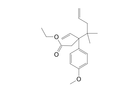 3-(4-Methoxyphenyl)-4,4-dimethyl-3-vinyl-hept-6-enoic acid ethyl ester