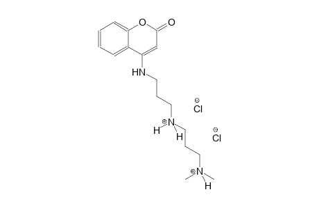 1,3-propanediaminium, N~1~,N~1~-dimethyl-N~3~-[3-[(2-oxo-2H-1-benzopyran-4-yl)amino]propyl]-, dichloride
