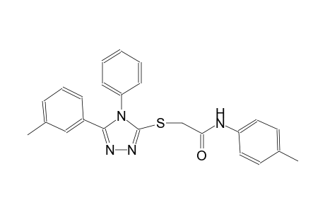 N-(4-methylphenyl)-2-{[5-(3-methylphenyl)-4-phenyl-4H-1,2,4-triazol-3-yl]sulfanyl}acetamide