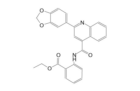 ethyl 2-({[2-(1,3-benzodioxol-5-yl)-4-quinolinyl]carbonyl}amino)benzoate
