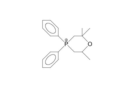 2,2,6-Trimethyl-4,4-diphenyl-1,4-oxaphosphorinanium cation