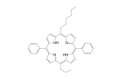 5-Hexyl-15-propyl-10,20-diphenylporphyrin