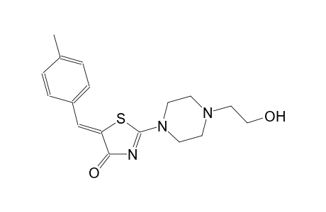 (5Z)-2-[4-(2-hydroxyethyl)-1-piperazinyl]-5-(4-methylbenzylidene)-1,3-thiazol-4(5H)-one